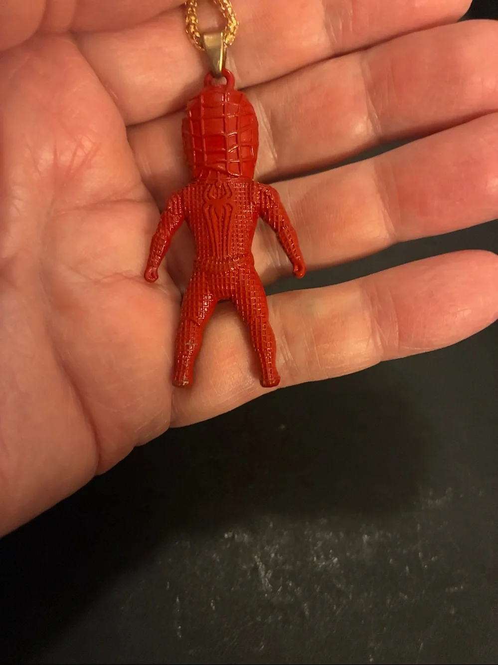 Kids Red Superhero Spider Man Pendant Necklace - Fun Character Accessory NWOT